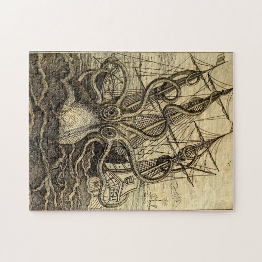 Kraken Print Legpuzzel (Horizontaal)