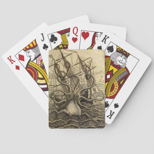  Kraken Print Pokerkaarten (Achterkant)