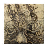 Kraken Print Tegeltje (Voorkant)