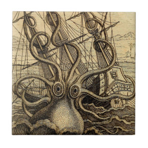 Kraken Print Tegeltje