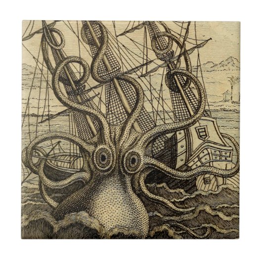  Kraken Print Tegeltje (Voorkant)