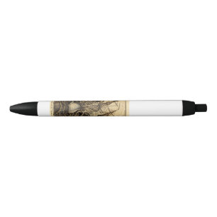 Kraken Print Zwarte Inkt Pen