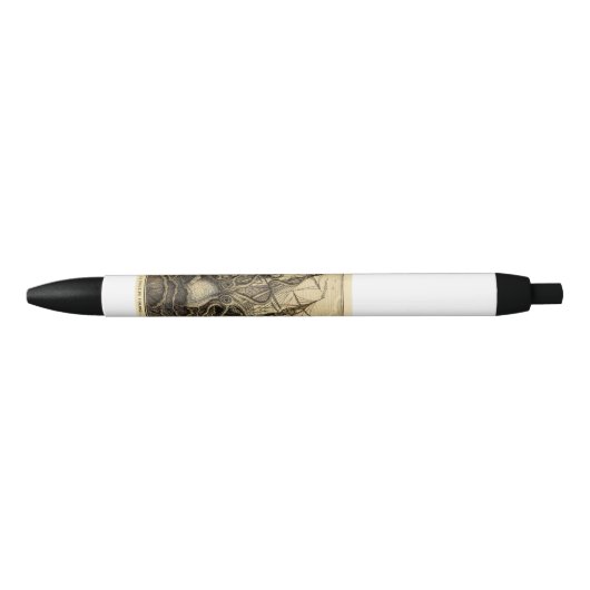 Kraken Print Zwarte Inkt Pen (Voorkant)