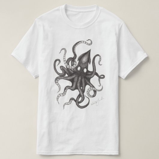 Kraken Sketch T-shirt (Design voorkant)