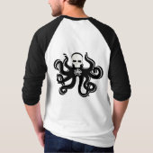 KRAKEN SKULL TATTOO ART PRINT T-SHIRT (Achterkant)