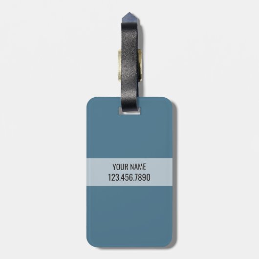 Kraken Steampunk  Octopus 3 Letter Monogram Bagagelabel (Achterkant verticaal)