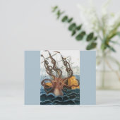 Kraken Steampunk Octopus  Briefkaart (Staand voorkant)