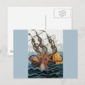 Kraken Steampunk Octopus  Briefkaart (Voorkant / Achterkant)