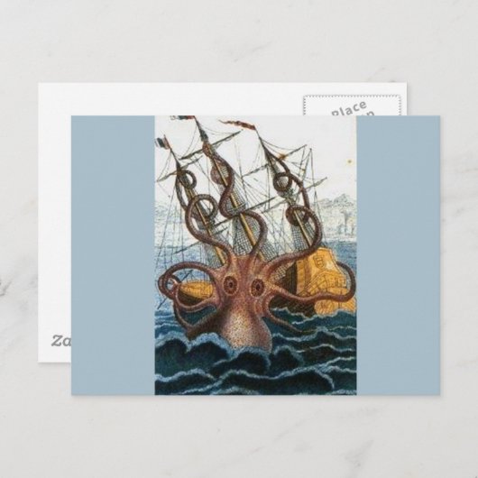 Kraken Steampunk Octopus  Briefkaart (Voorkant / Achterkant)