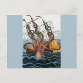 Kraken Steampunk Octopus  Briefkaart (Voorkant)