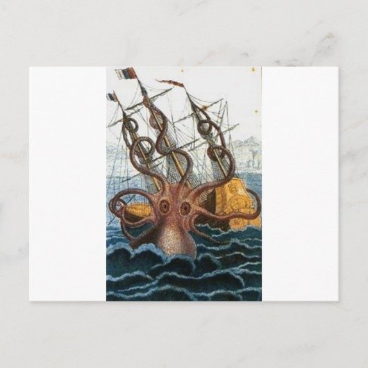 Kraken Steampunk Octopus  Briefkaart (Voorkant)