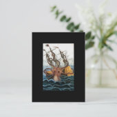 Kraken Steampunk Octopus Briefkaart (Staand voorkant)