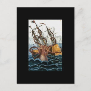 Kraken Steampunk Octopus  Briefkaart