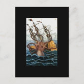 Kraken Steampunk Octopus Briefkaart (Voorkant)