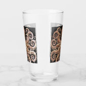 Kraken Steampunk Octopus goud en zwart Glas (Rechts)