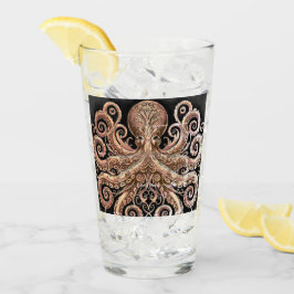 Kraken Steampunk Octopus goud en zwart Glas