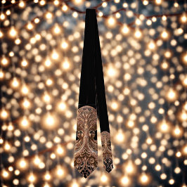 Kraken Steampunk Octopus  goud en zwart Stropdas