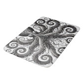 Kraken Steampunk Octopus Zwart Badmat (Gekanteld)