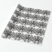 Kraken Steampunk Octopus Zwart Cadeaupapier (Uitgerold)