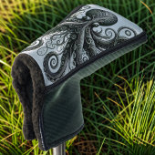 Kraken Steampunk Octopus  Zwart Golfheadcover