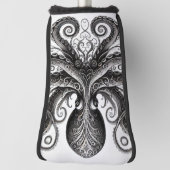 Kraken Steampunk Octopus  Zwart Golfheadcover (Draai 90)