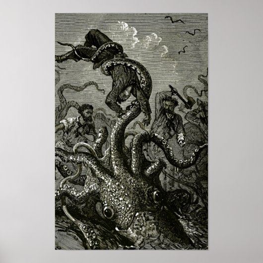 Kraken uit 20000 Leagues Under the Sea Poster (Voorkant)