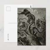Kraken uit 20000 onder het Zee Briefkaart (Voorkant / Achterkant)