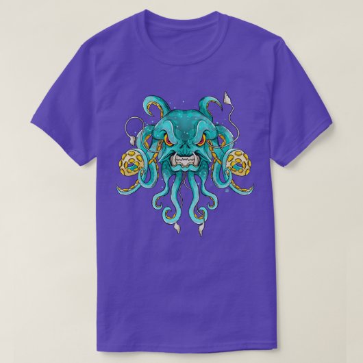 Kraken Underwater Monster Octopus Zee T-shirt (Design voorkant)