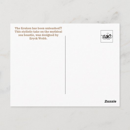 Kraken Unleashed Briefkaart (Achterkant)