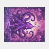 Kraken van het hart fleece deken (Voorkant (Horizontaal))