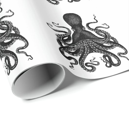 Kraken, Victoriaans Octopus, cthulu Steampunk papi Cadeaupapier (Rol Hoek)