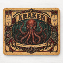 Kraken, Vintage Circus Monster Muismat