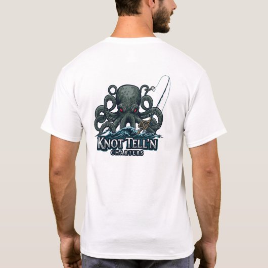 Kraken - Virginia Beach Vis charter T-shirt (Achterkant)