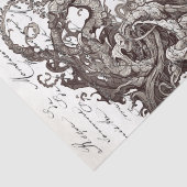 Kraken vs pirate ship nautical tissuepapier (Detail)