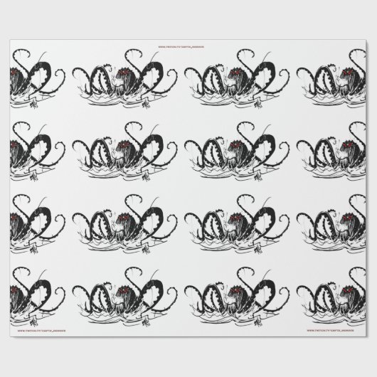 Kraken Wrapping Paper Cadeaupapier (Vlak)