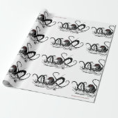 Kraken Wrapping Paper Cadeaupapier (Uitgerold)