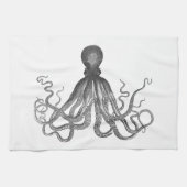 Kraken - Zwarte Reuzenoctopus / Cthulhu Theedoek (Horizontaal)