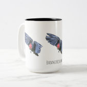 Krakende deur kip tweekleurige koffiemok (Voorkant links)
