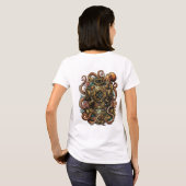 Kraken's Omarming - Vintage Duikhelm T-shirt (Achterkant volledig)
