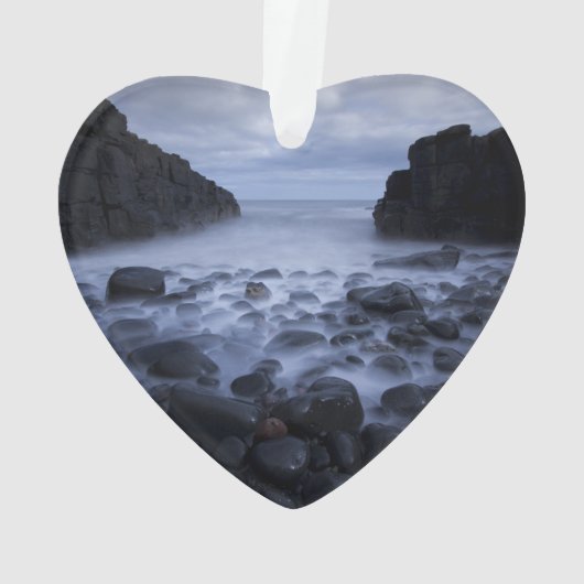 Krakjes en Rocks langs de Ocean Shoreline Orname Ornament (achterkant)