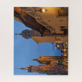 Krakow Architectuur in de nacht Jigzaag Puzzle Legpuzzel (Verticaal)