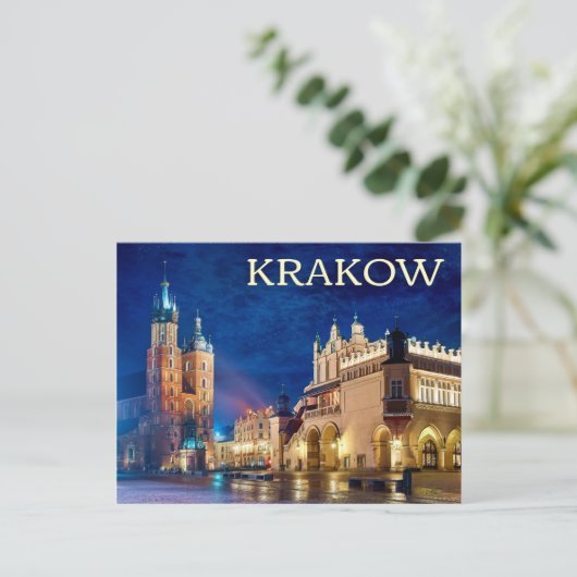 Krakow, Briefkaart Polen (Staand voorkant)