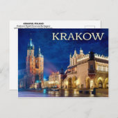 Krakow, Briefkaart Polen (Voorkant / Achterkant)