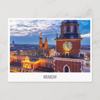 Krakow, briefkaart Polen