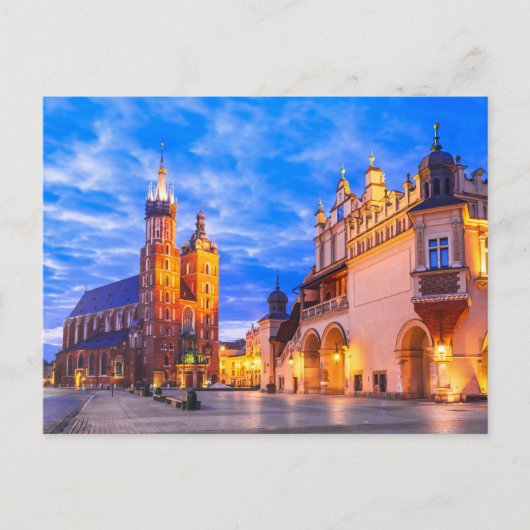 Krakow briefkaart, Polen Briefkaart (Voorkant)