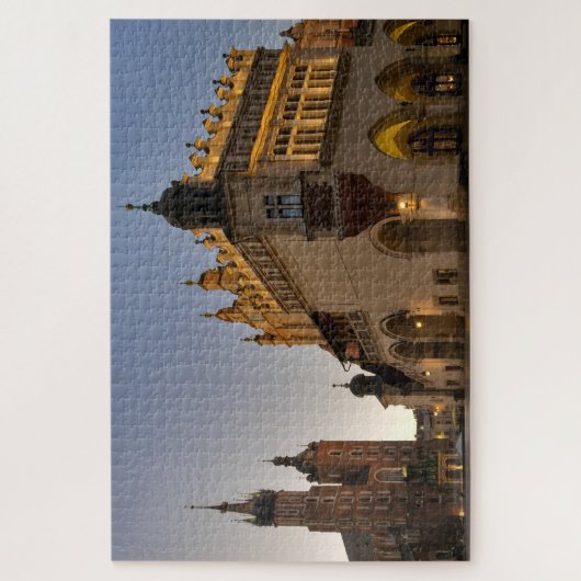 Krakow Cloth Hall en Basilica Jigzaag Puzzle Legpuzzel (Verticaal)