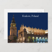 Krakow Cloth Hall Poland Briefkaart (Voorkant / Achterkant)