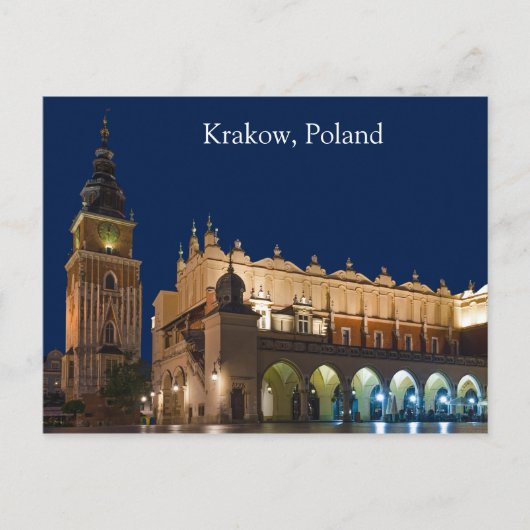 Krakow Cloth Hall Poland Briefkaart (Voorkant)