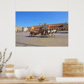 Krakow, hoofdmarkt, Polen Poster (Keuken)