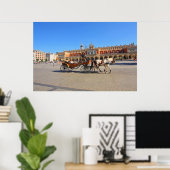 Krakow, hoofdmarkt, Polen Poster (Thuiskantoor)